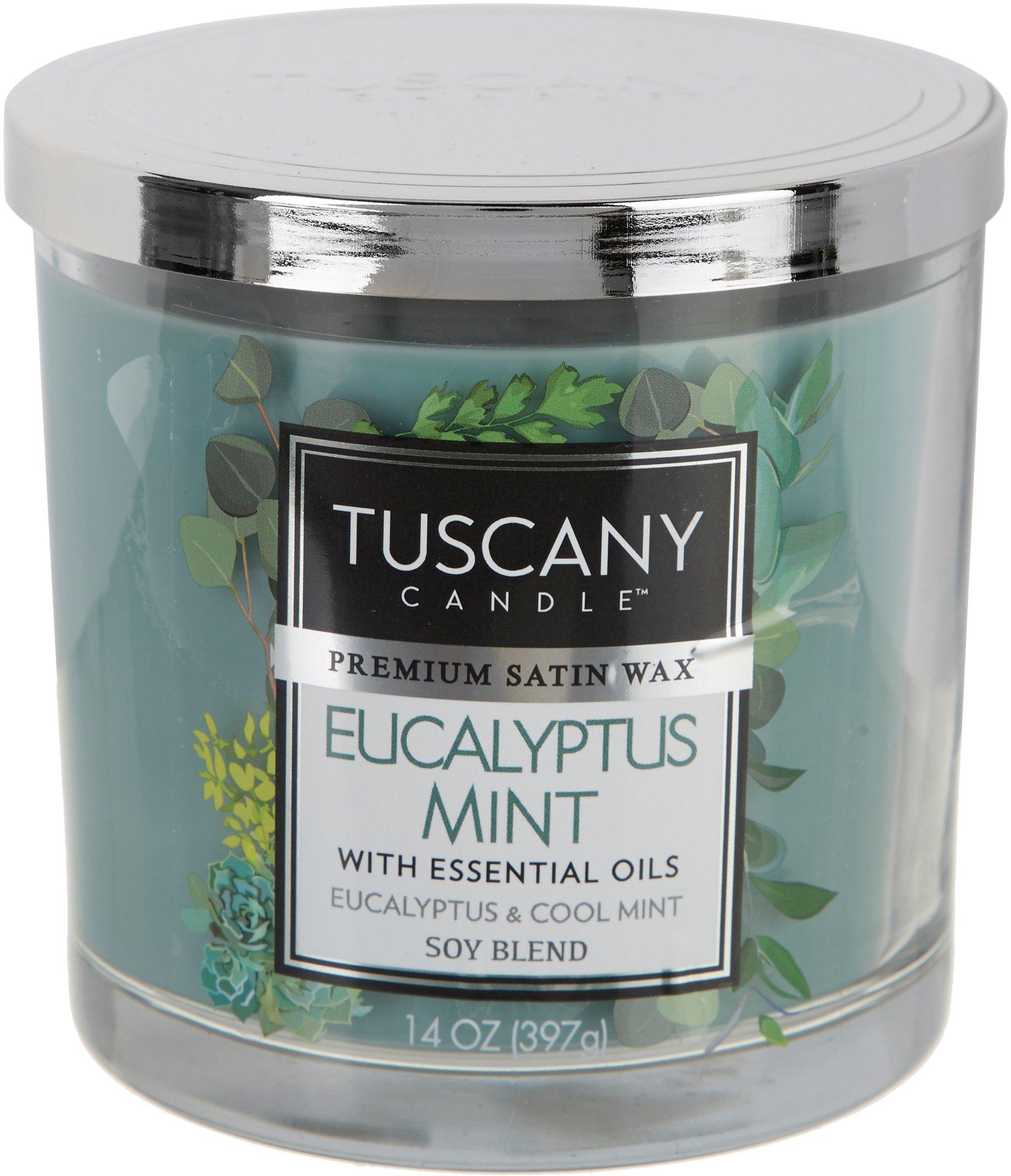 Tuscany 14 oz. Eucalyptus Mint Soy Blend Jar Candle