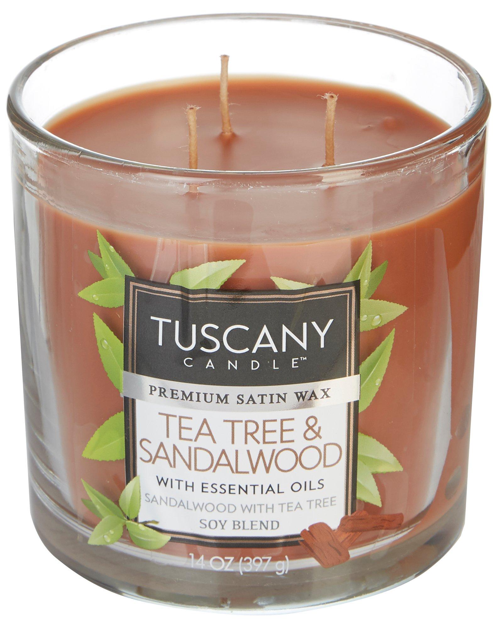 14 oz. Tea Tree & Sandalwood Soy Blend Jar Candle