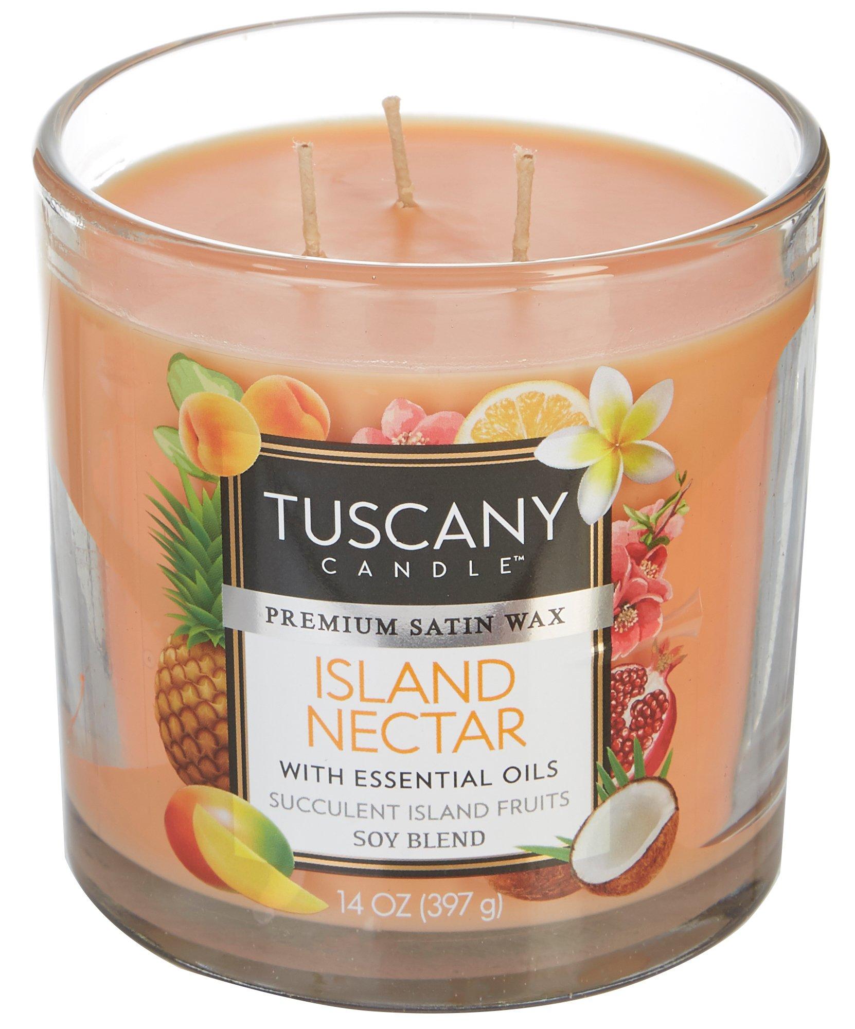 Tuscany 14 oz. Island Nectar Soy Blend Jar Candle