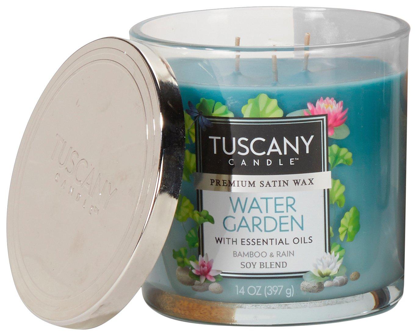 Tuscany 14 oz. Water Garden Jar Candle