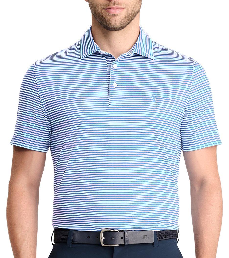 IZOD Golf Mens Multi Micro Stripe Polo Shirt