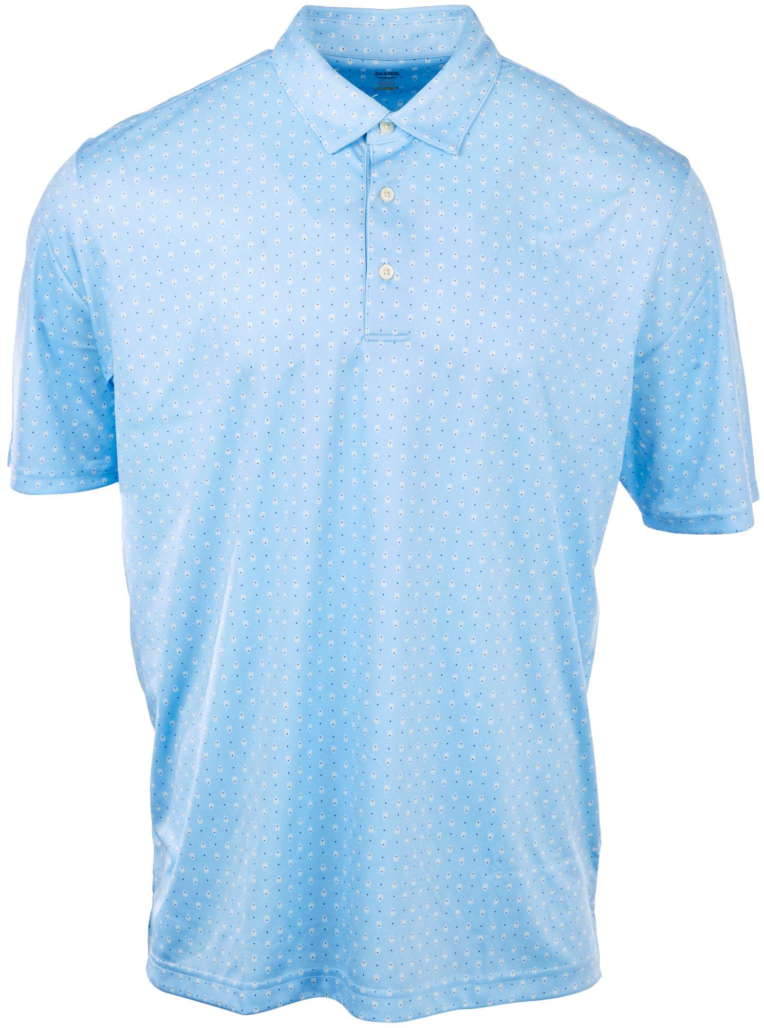 Greg Norman Mens Paisley Foulard Short Sleeve Polo Shirt