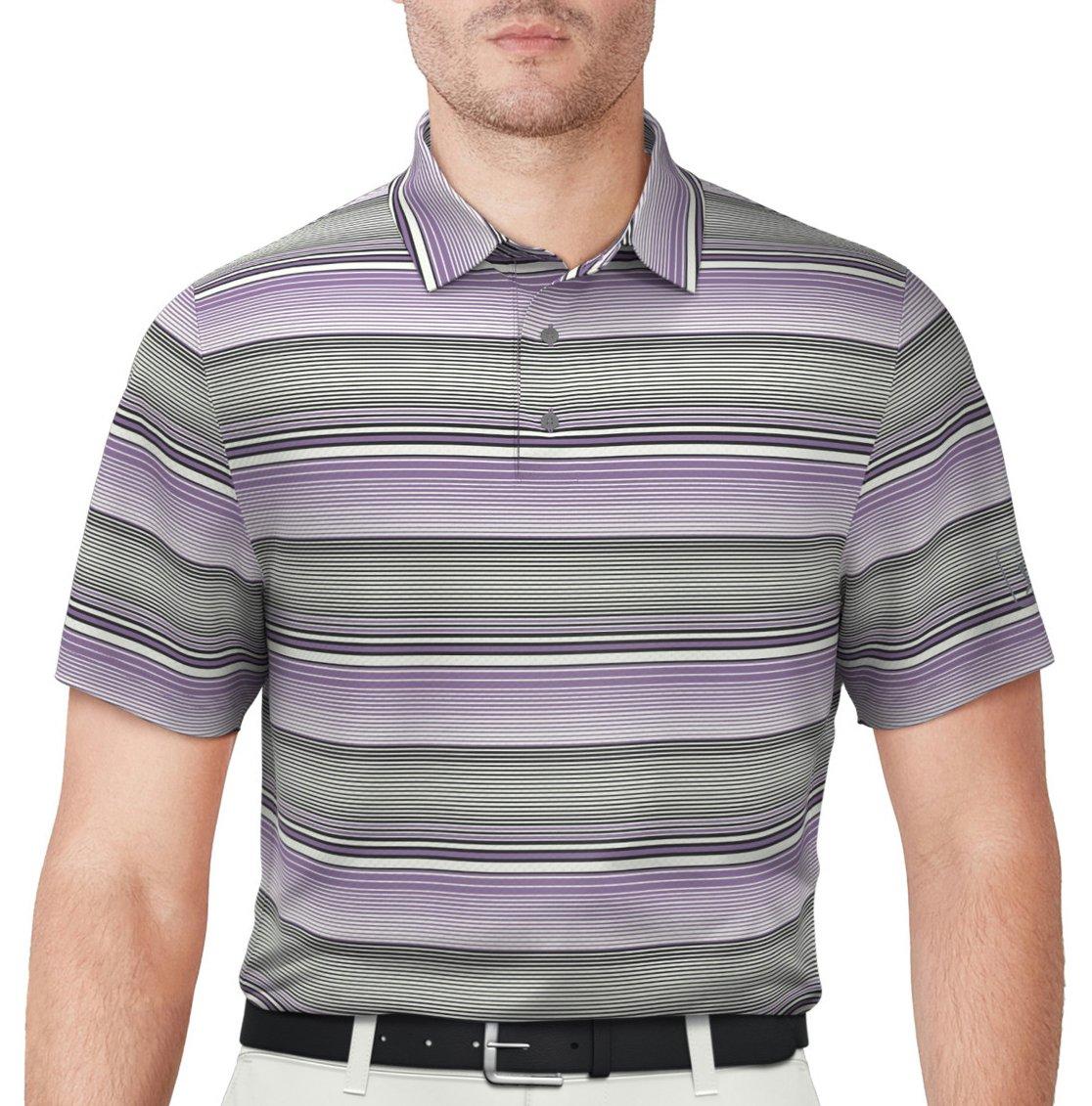 Mens Linear Energy Stripe Golf Polo