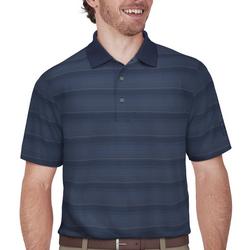 Mens Stripe Jaquard Polo Shirt