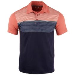 Golf America Mens Print Knit Polo Shirt