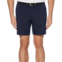 Mens Flat Front 7 Solid Shorts