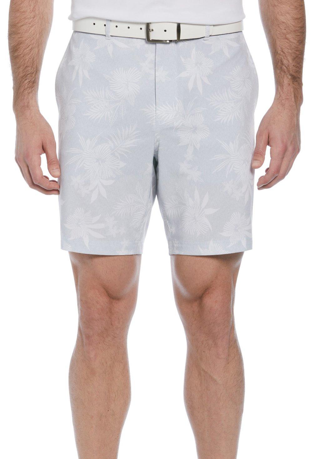 Mens 8 in. Tropical Print Golf Shorts