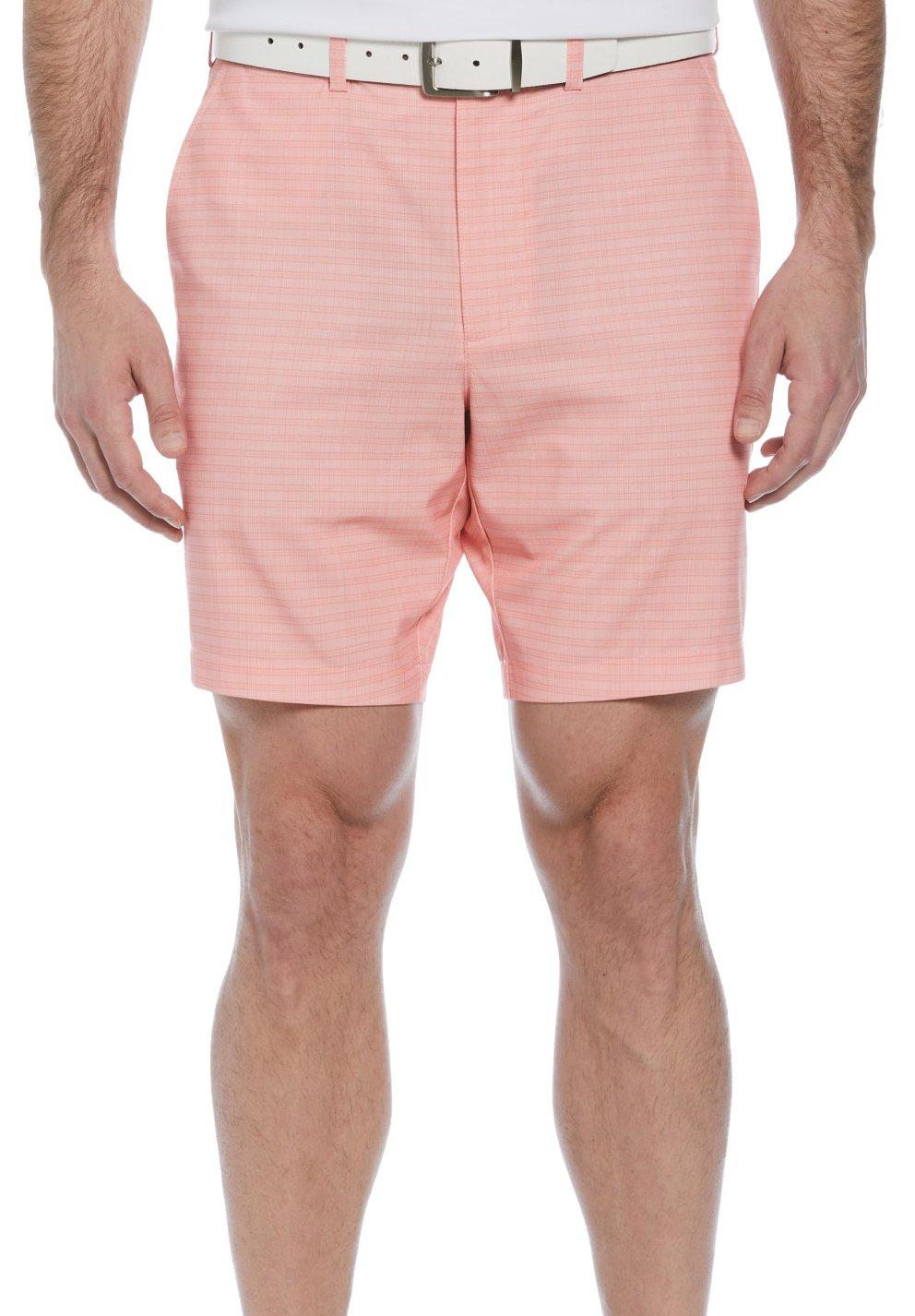 Mens 8in. Flat Front Printed Golf Short