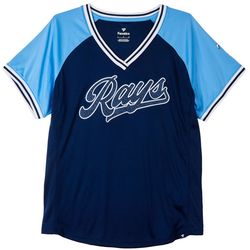 Tampa Bay Rays Womens Knit Short Sleeve Jersey Top