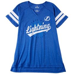 Tampa Bay Lightning Logo Juniors Solid Short Sleeve