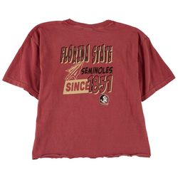 Comfort Colors Womens FSU Poster Cropped Short Sleeve Tee