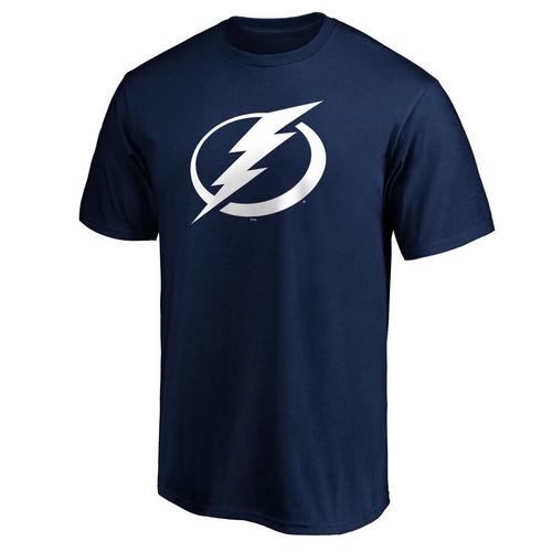 Mens Tampa Bay Lightning Logo Short Sleeve T-Shirt