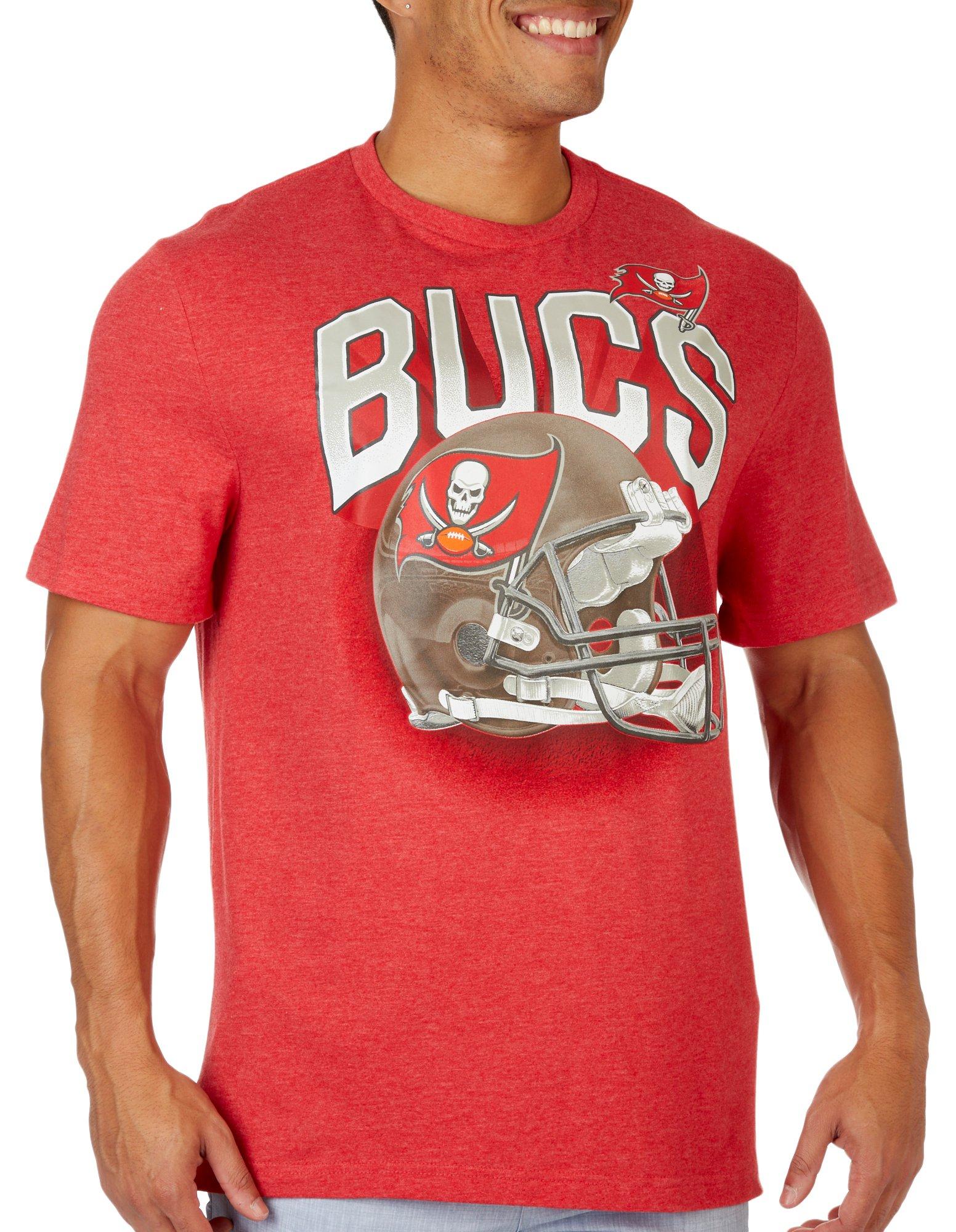 Tampa Bay Buccaneers Mens Short Sleeve Bucs Helmet T-Shirt