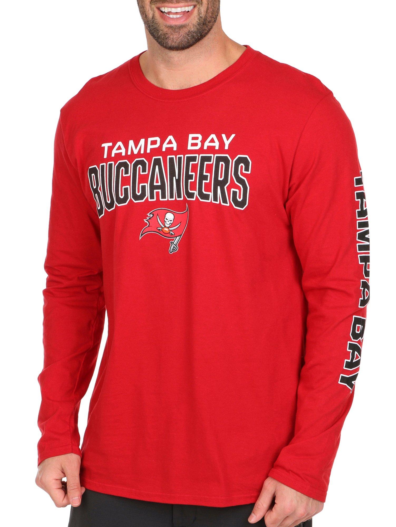 '47 Men's Tampa Bay Buccaneers Red Pregame Rival Long Sleeve T-Shirt