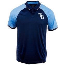Tampa Bay Rays Mens Two Tone Short Sleeve Polo Shirt