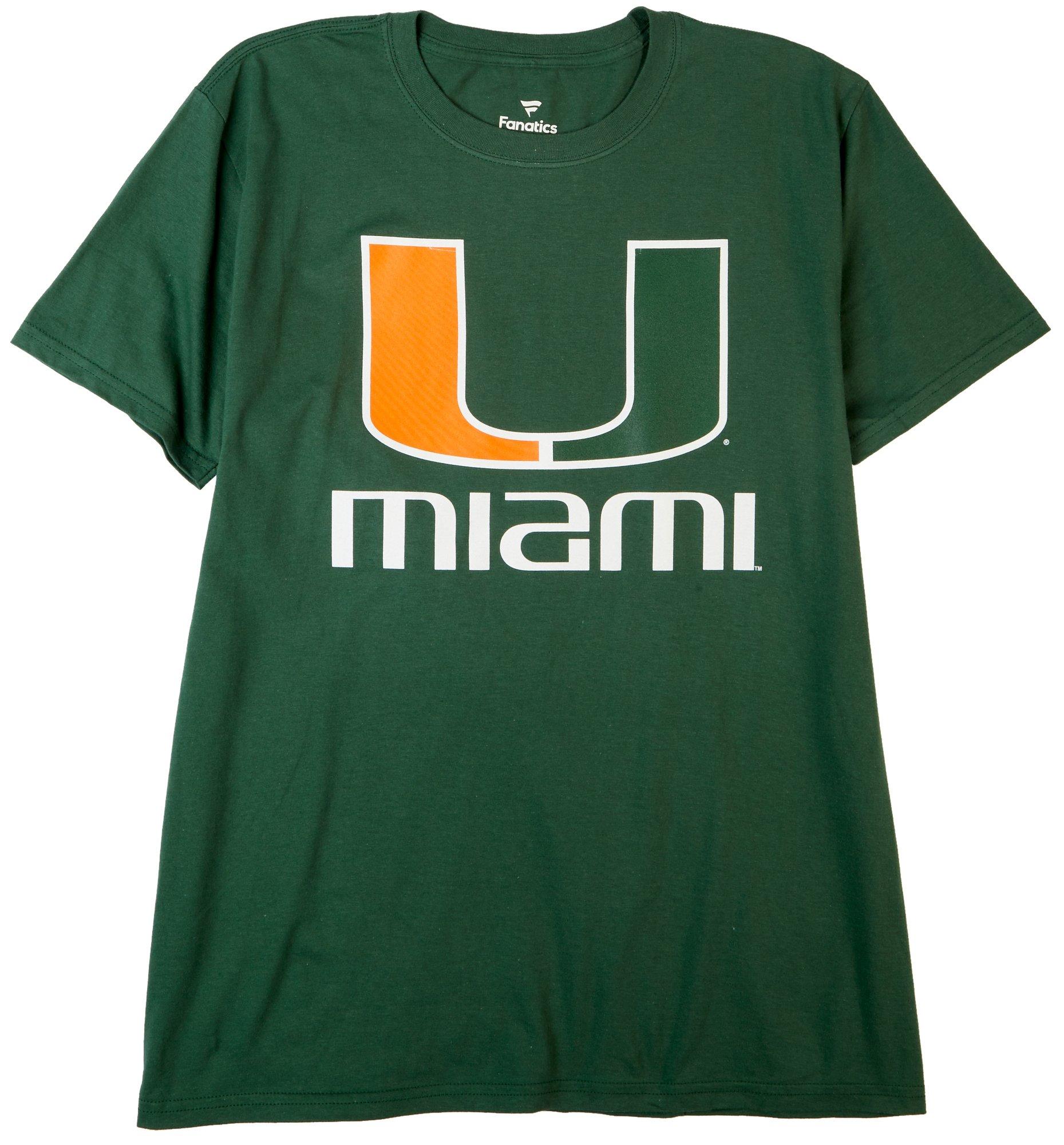 Miami Hurricanes Mens UM Solid T-Shirt by Fanatics
