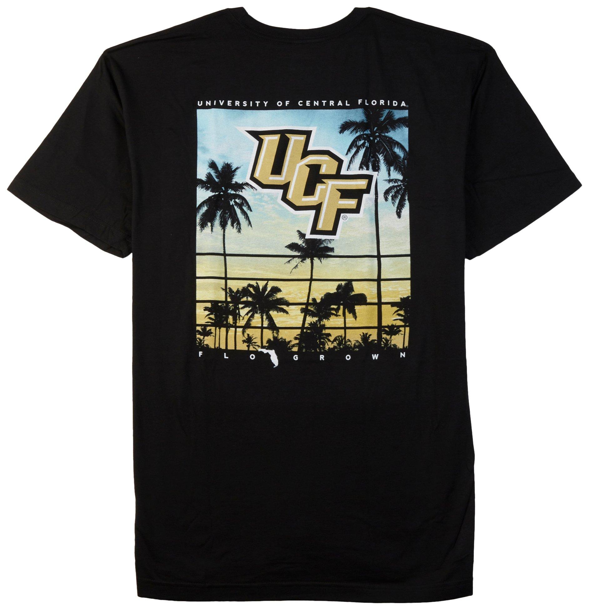 Mens UCF Knights Coastal Sunset Print T Shirt