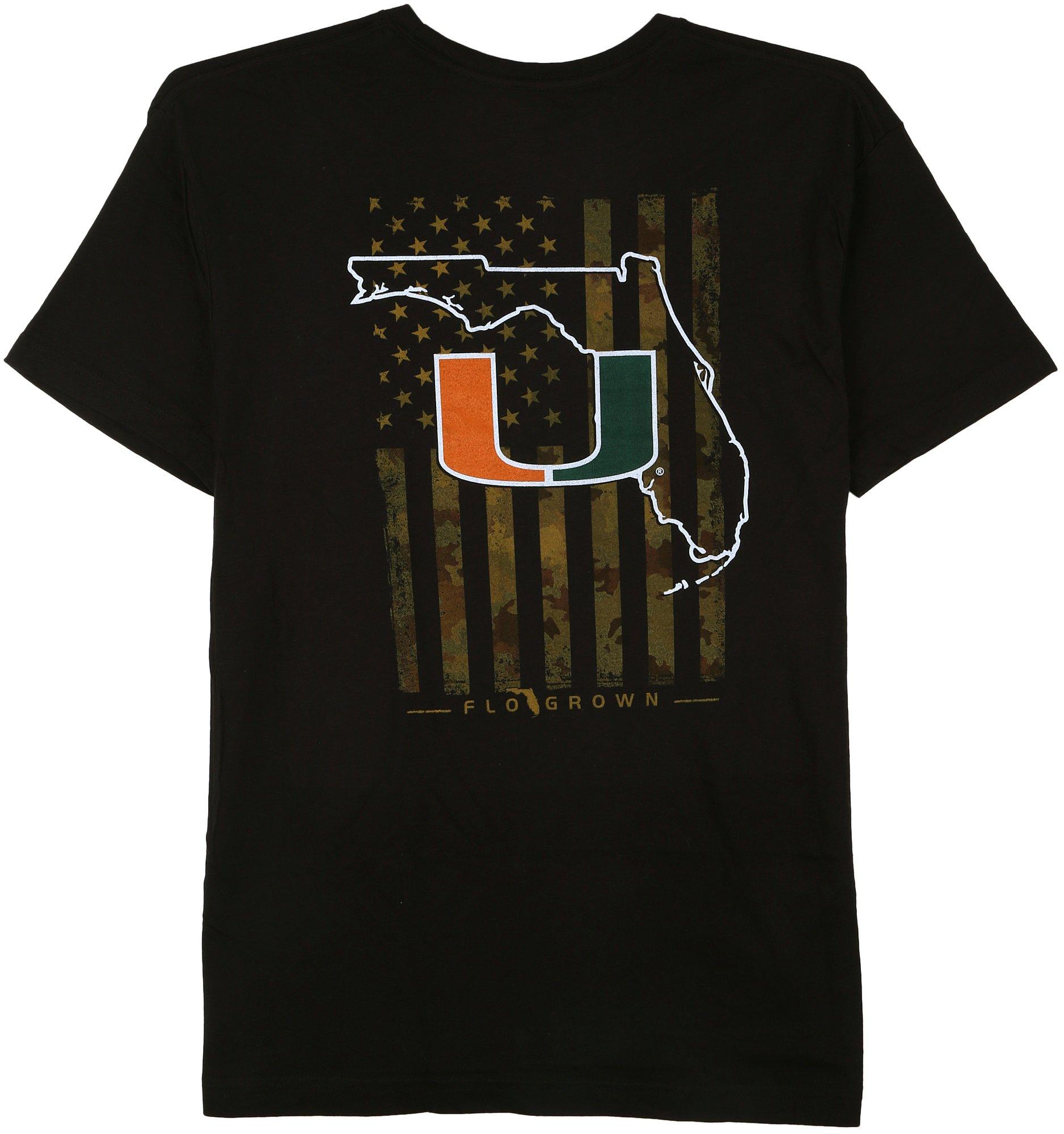 Miami Hurricanes Gone Fishing Shirt, Mens Size: 2XL