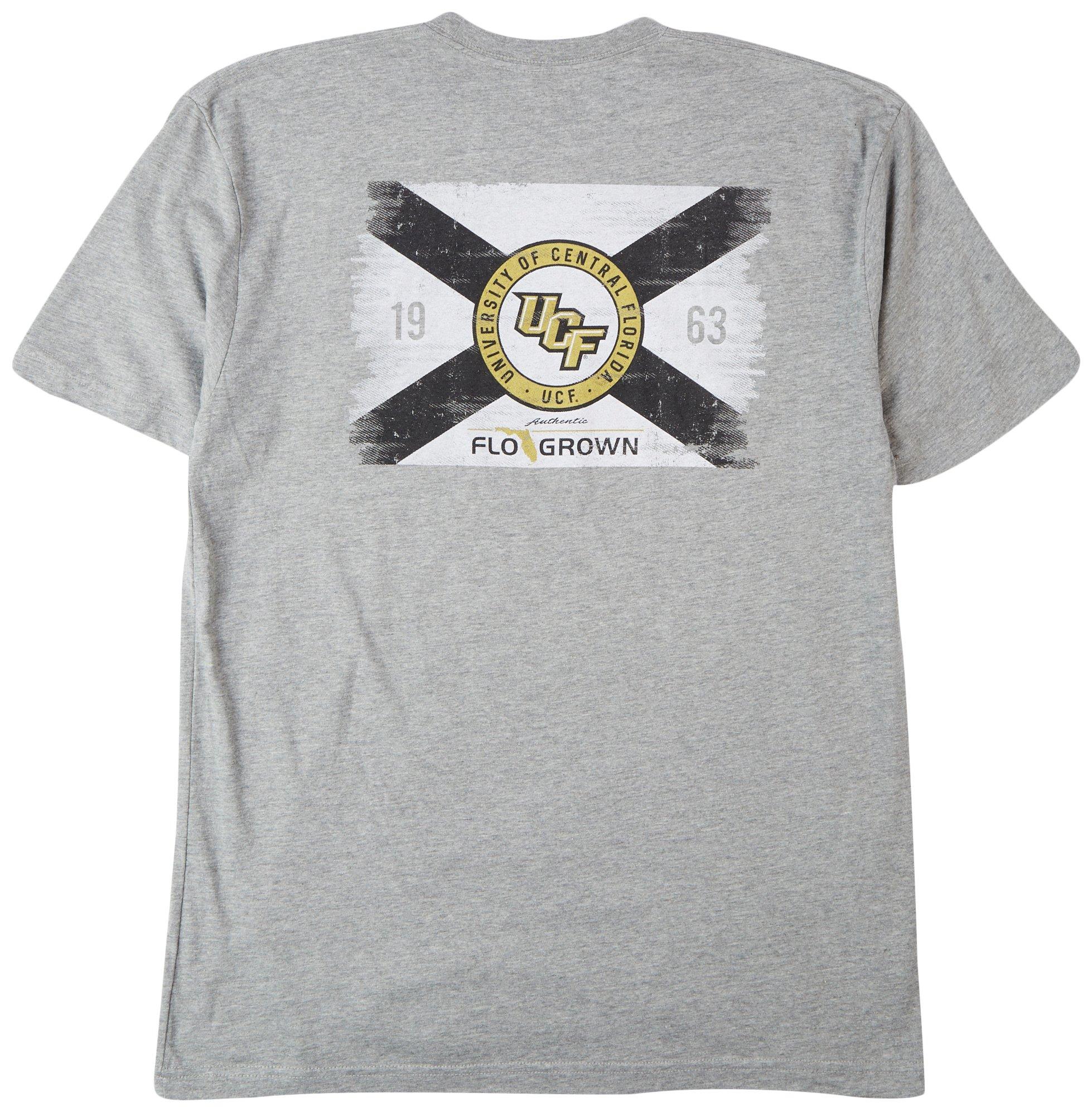 Mens UCF Flag Heathered T-Shirt