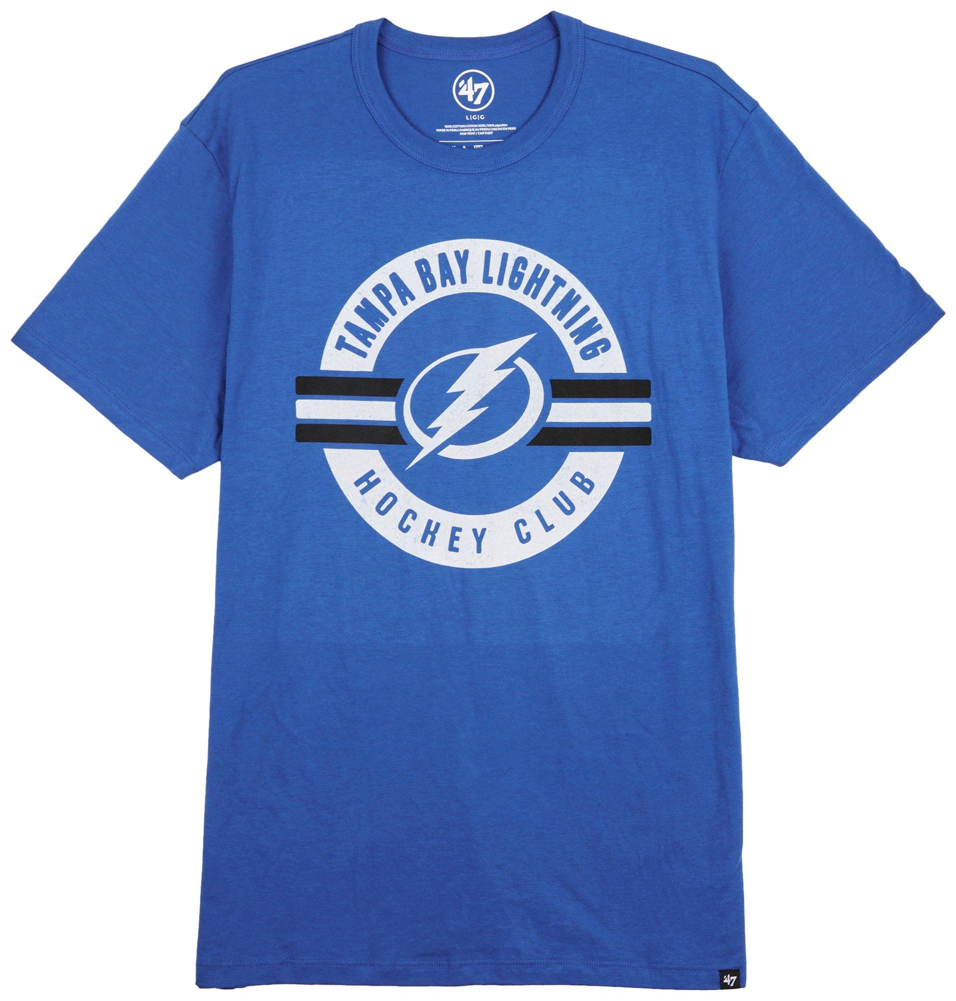 47 BRAND Mens Tampa Lightning Hockey Club T-Shirt