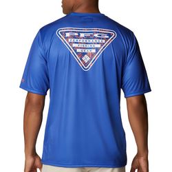 Mens UF Azul Short Sleeve Terminal  Performance Shirt