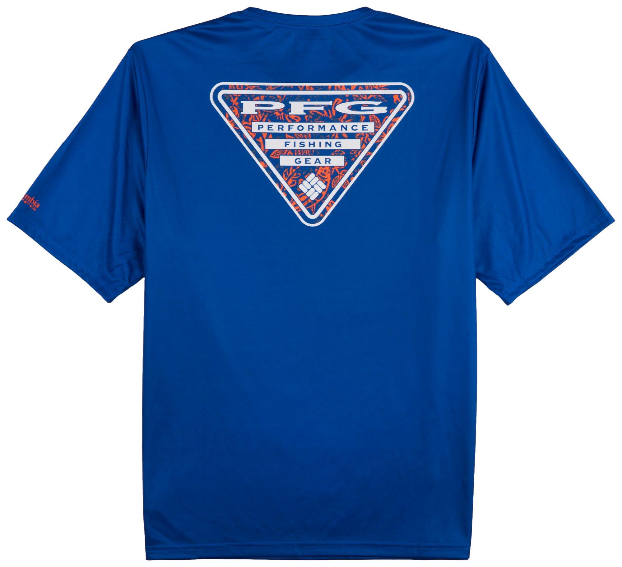 Mens UF Azul Short Sleeve Terminal  Performance Shirt