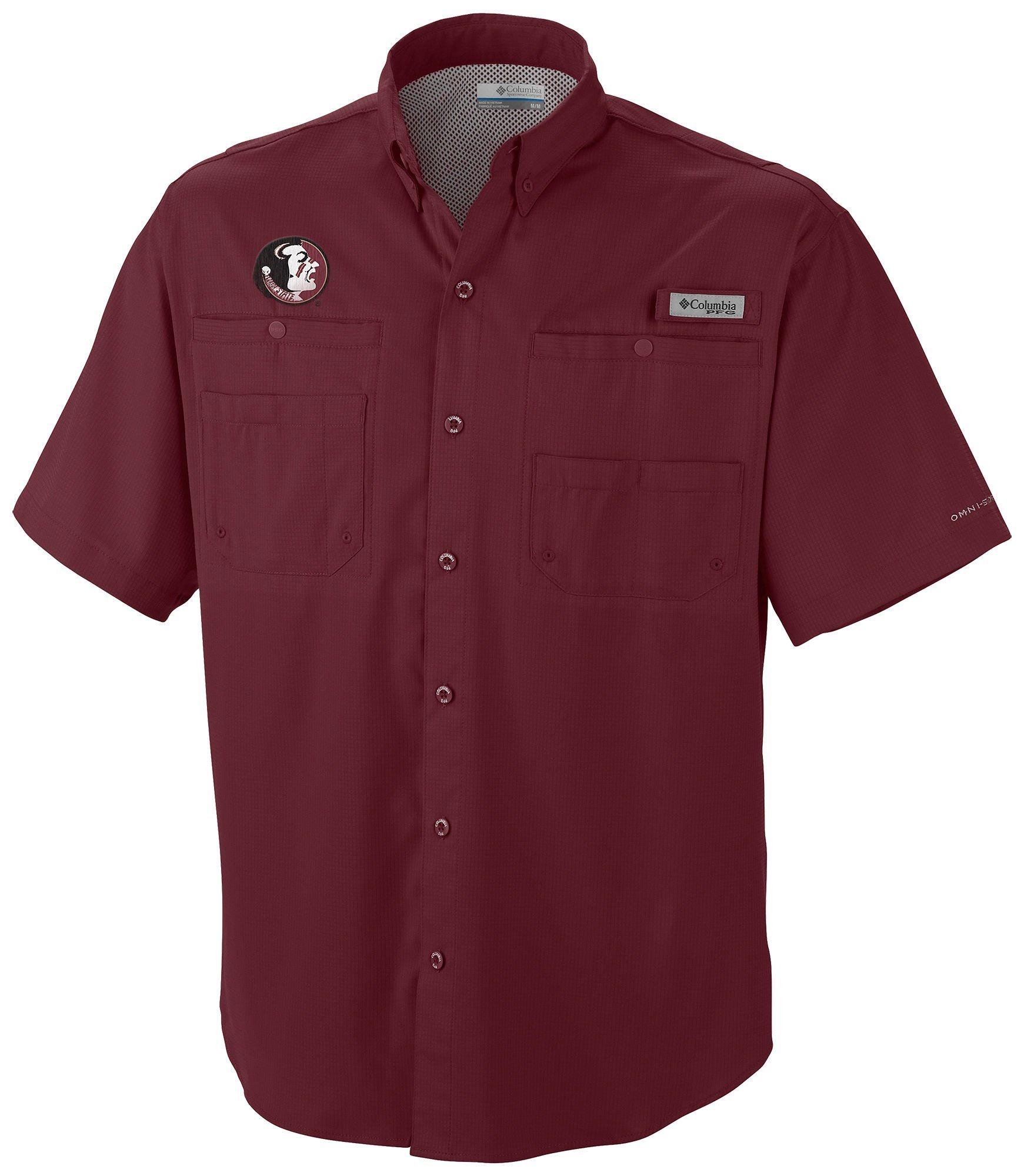 Florida State Mens Tamiami Short Sleeve Shirt by Columbia