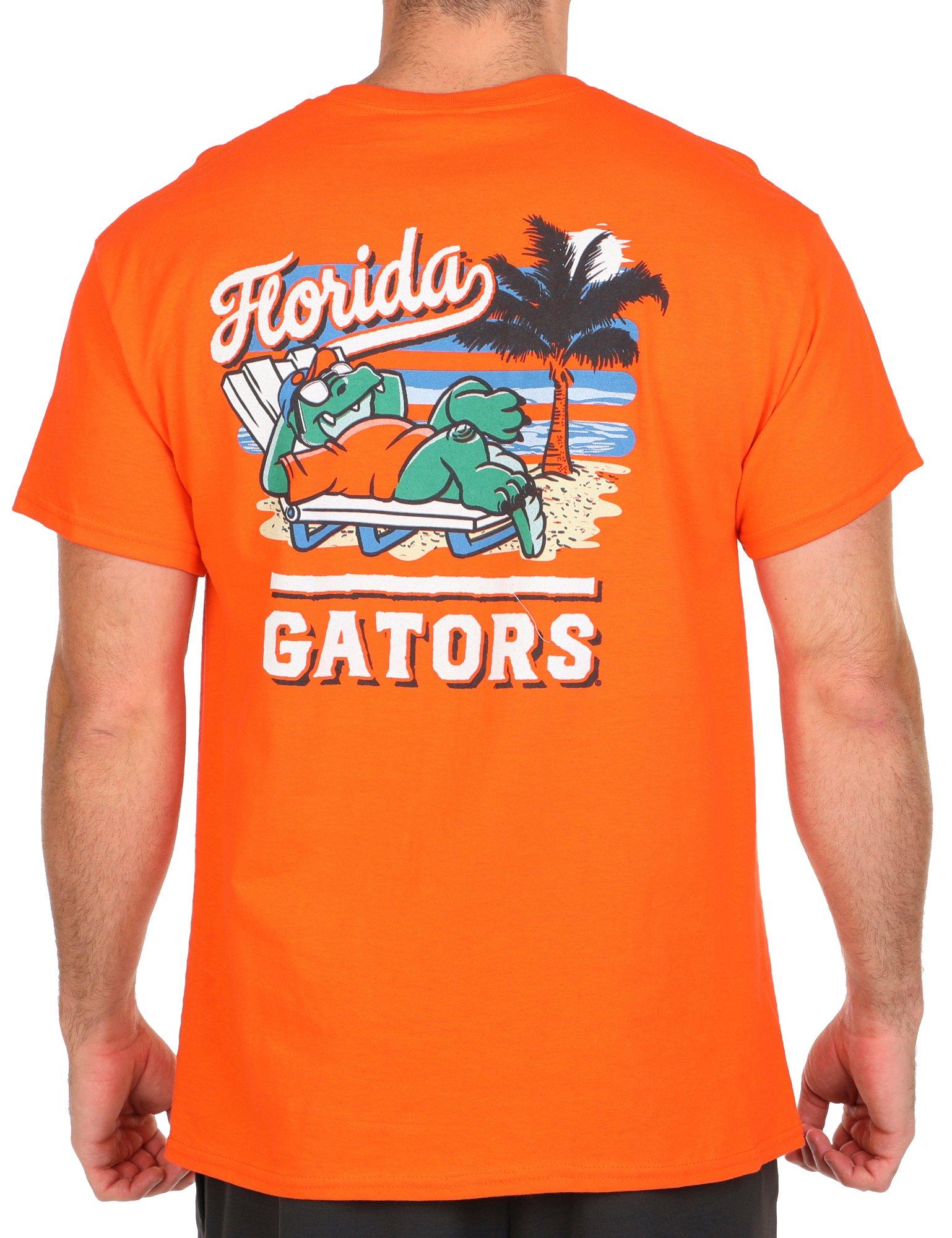 Mens UF Logo Beach Bum  Short Sleeve T-Shirt