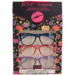 Womens 3-Pr. Translucent Reading Glasses Set