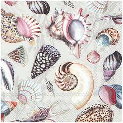 20-pk Shell Of The Sea Cocktail Napkins