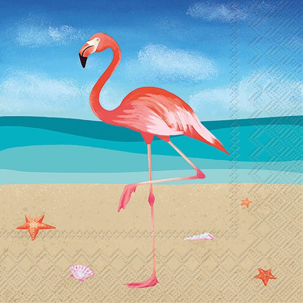 20-pk. Flamingo Cocktail Napkins