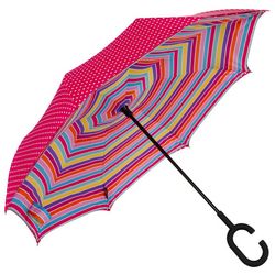ShedRain UmbelievaBrella Dot & Stripe Print Umbrella