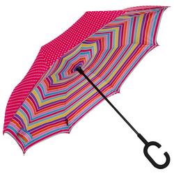 UmbelievaBrella Dot & Stripe Print Umbrella