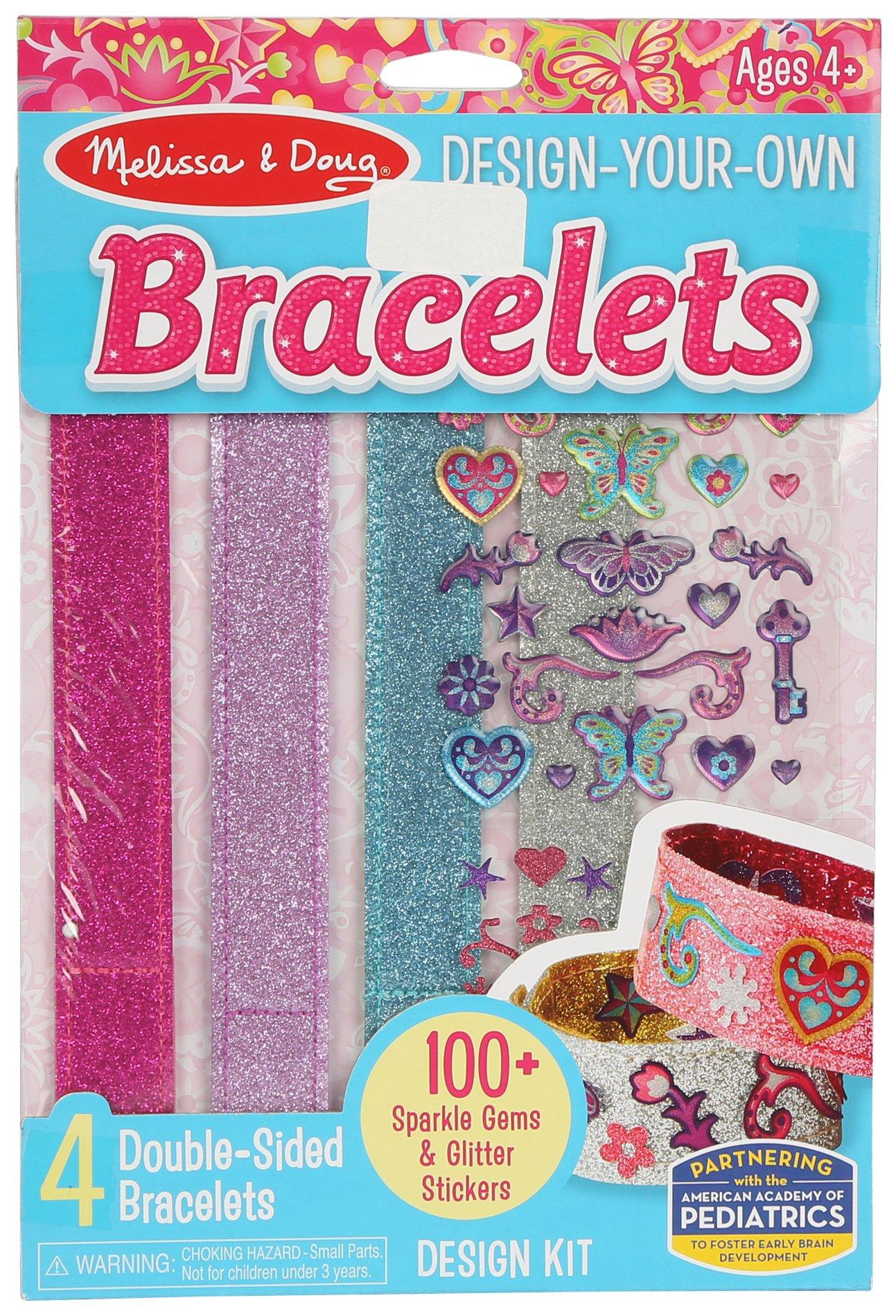 100+ Sparkle Gems And Glitter Stickers 4  Bracelet Set