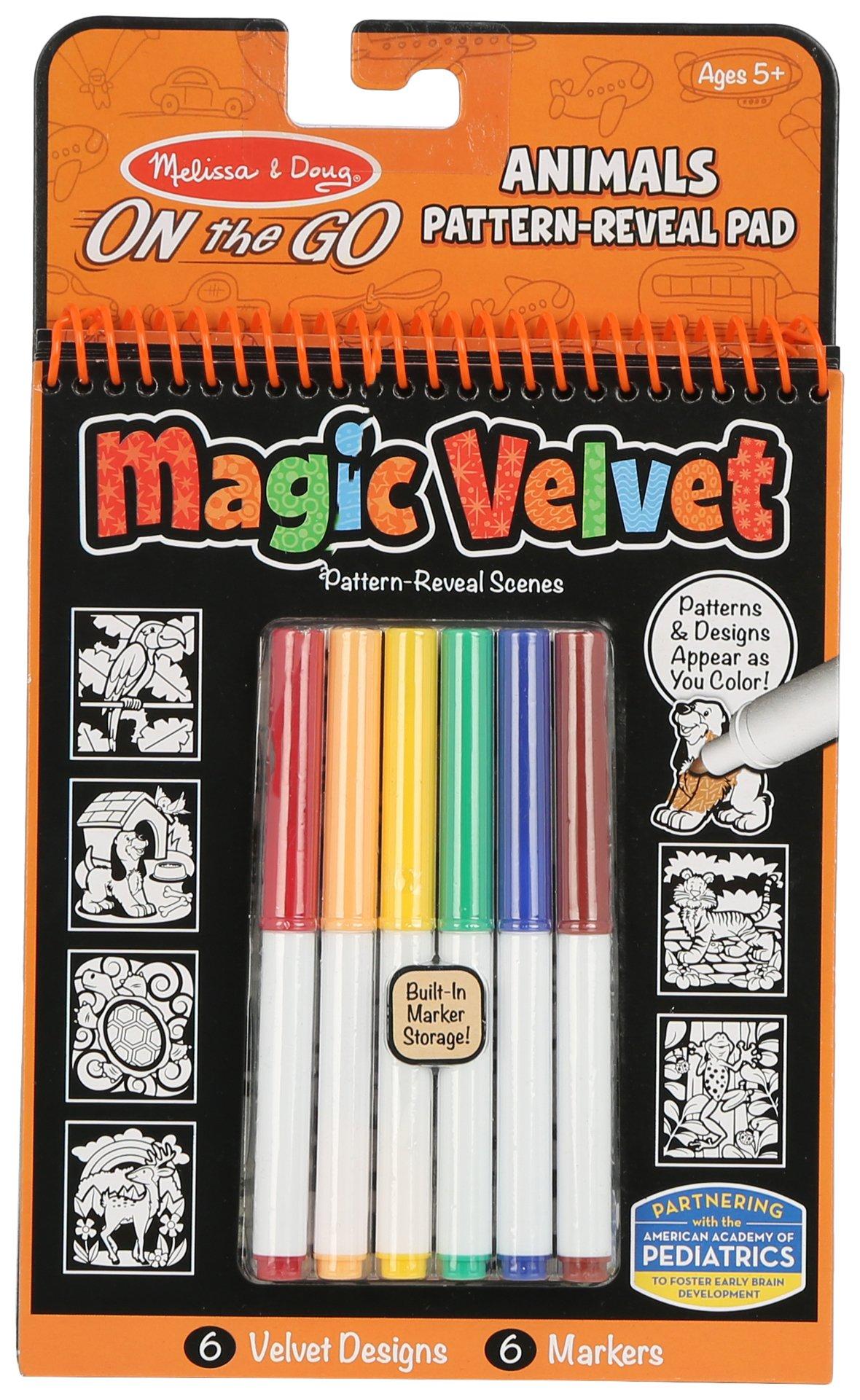 Magic Velvet Animals Pattern-Reveal Pad