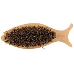 Wooden Fish Bristle Scrubber Brush
