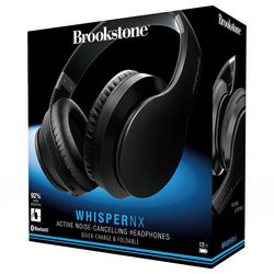Brookstone Whisper NX Active Noise-Cancelling Headphones