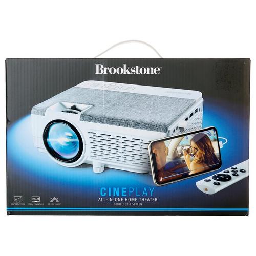 Brookstone Cineplay Projector and Screen