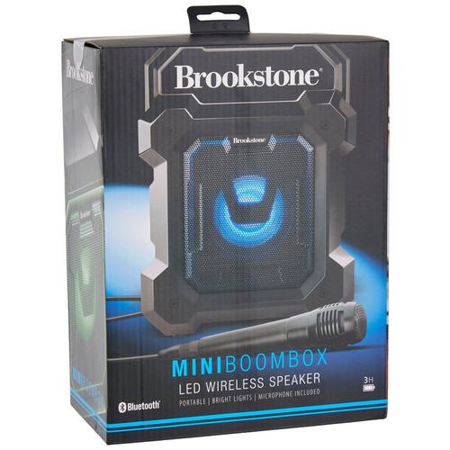 Brookstone Mini Boom Box LED Speaker