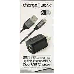 Lightning Connector and Dual USB Charger