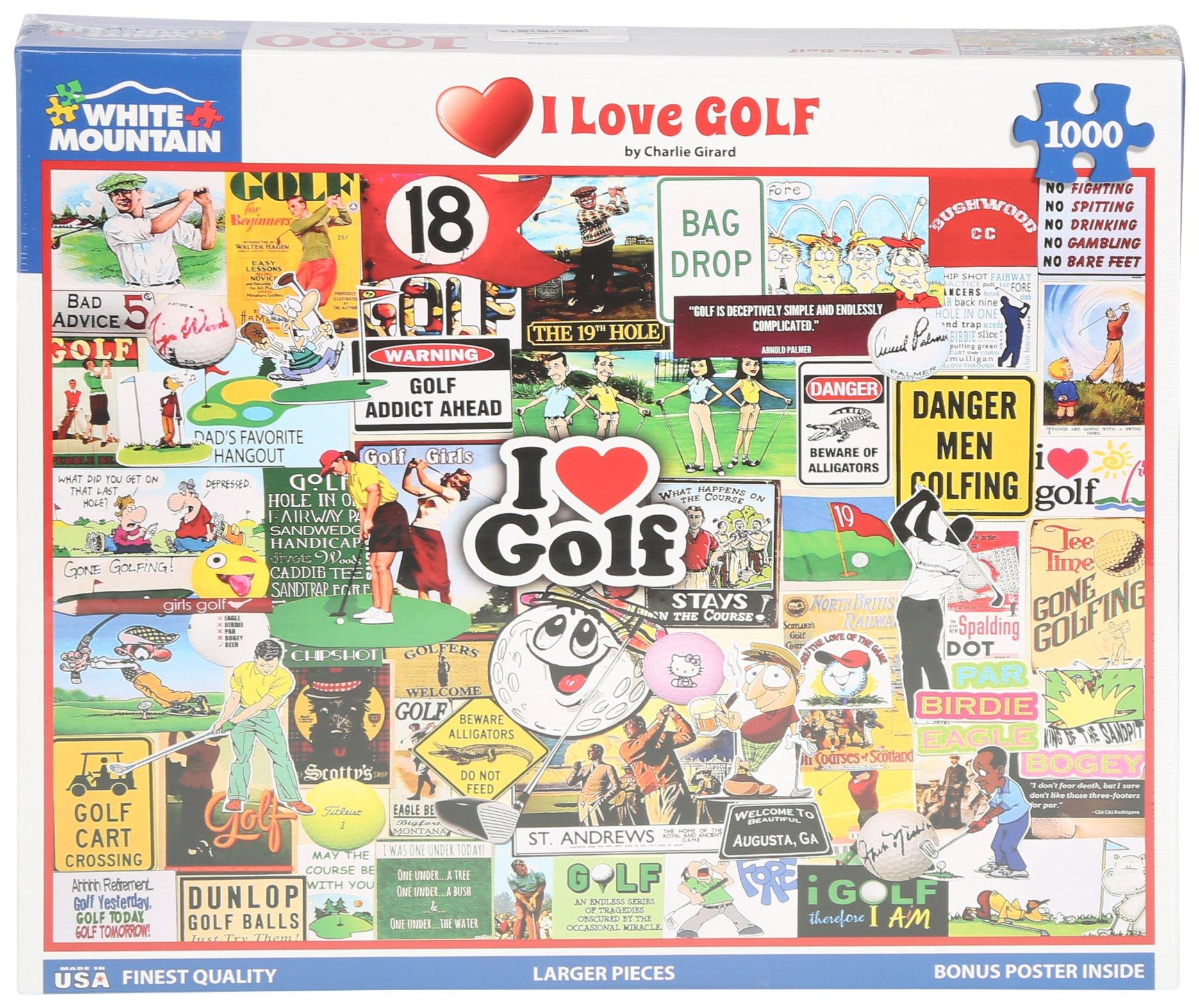 I Love Golf 1,000-Piece Puzzle