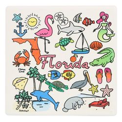 1 Brilliant Gift Ceramic Florida Coaster