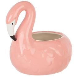 7 In. Flamingo Ceramic Planter