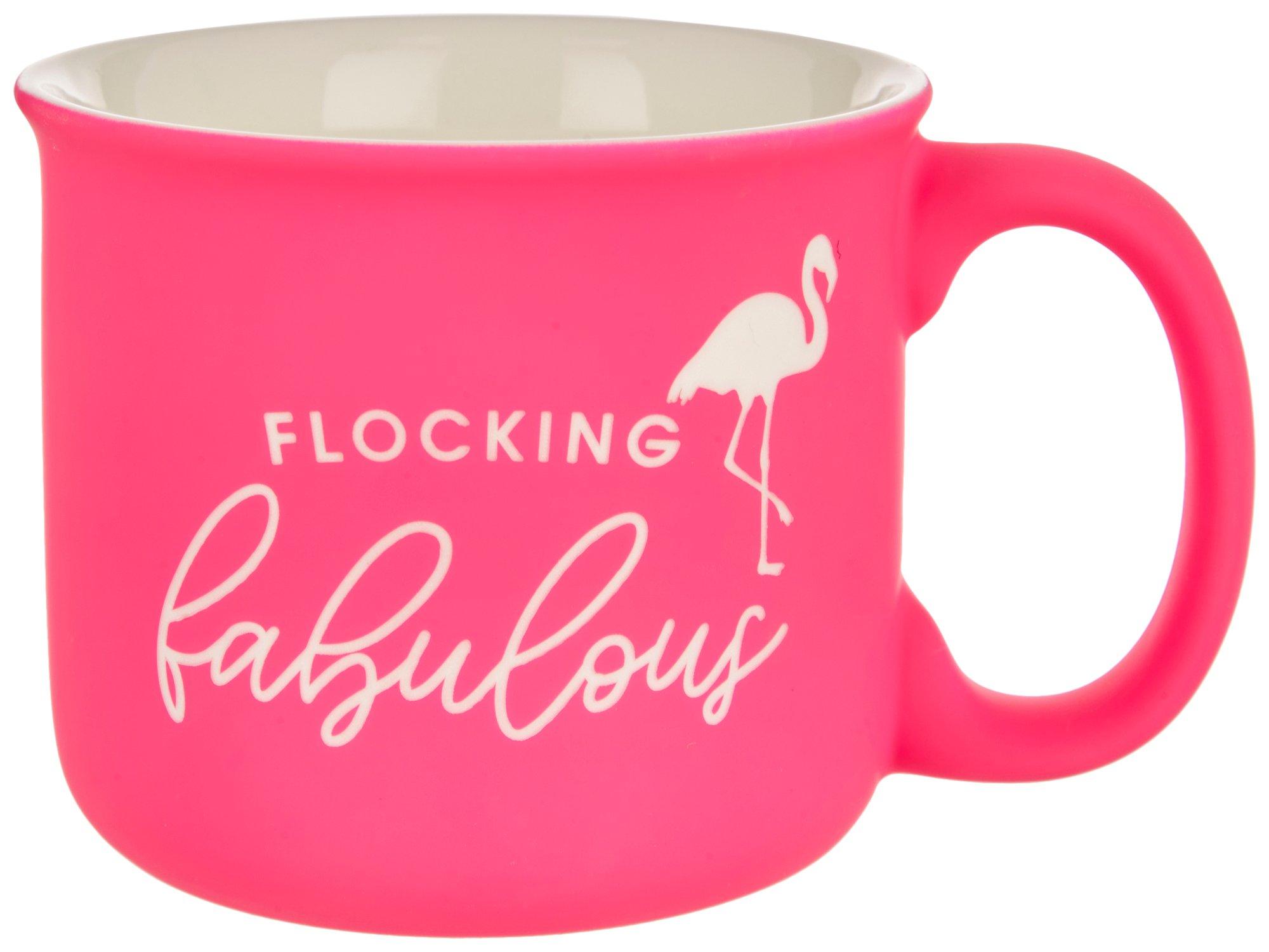 Eccolo Flocking Fabulous Flamingo Ceramic Mug