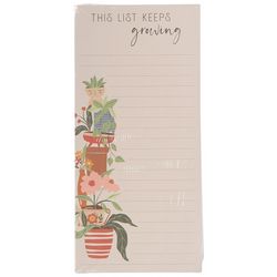 Karma Plant Print Long Magnetic Lined Note Pad