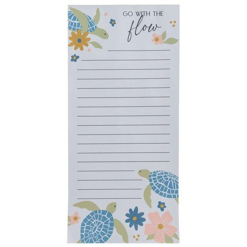 Karma Sea Turtle Long Magnetic Lined Note Pad