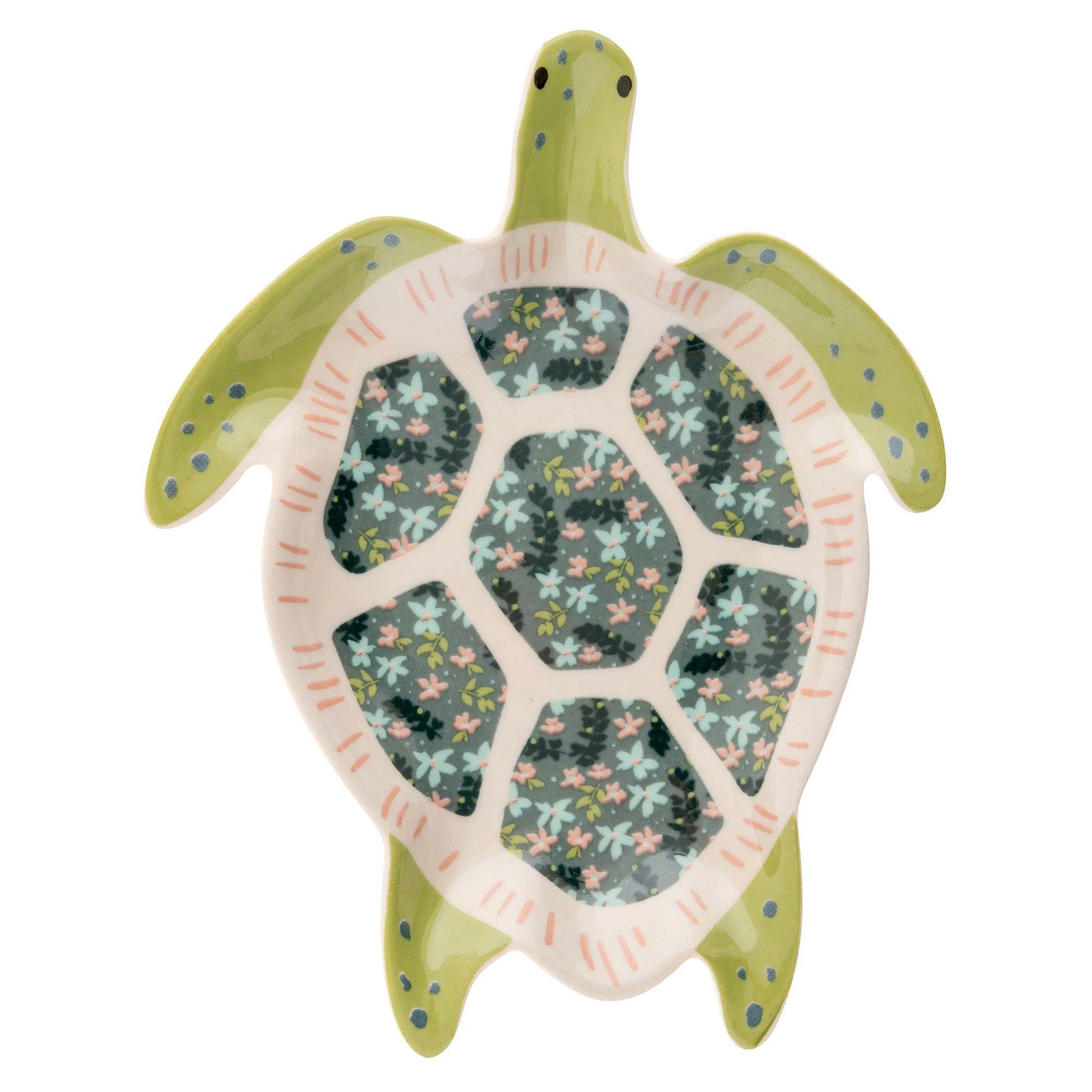 Karma 5 In. Turtle Stoneware Trinket Tray