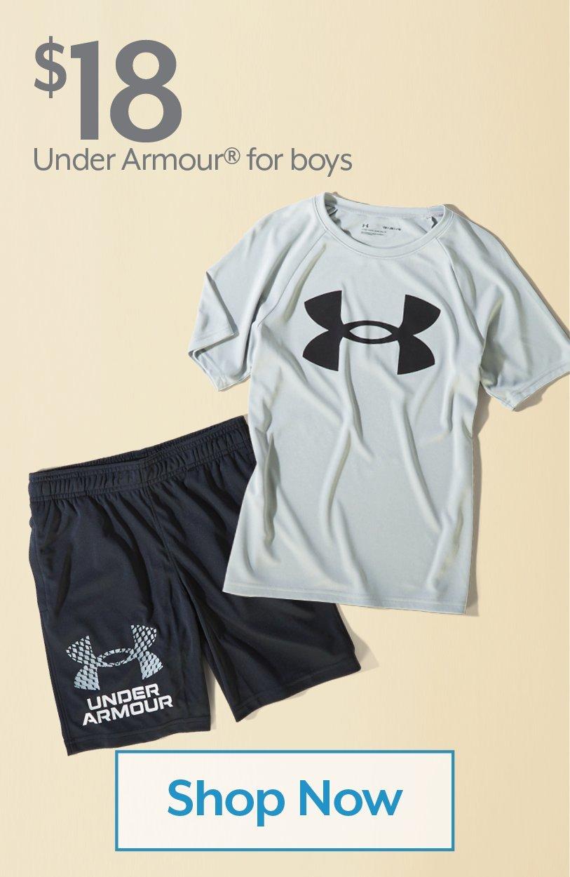 $18 Under Armour® for boys