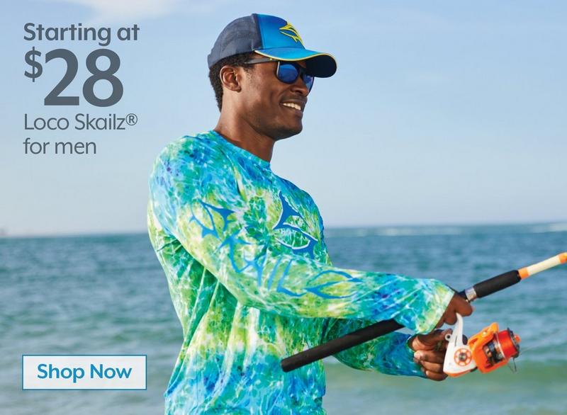 STARTING AT $28 Loco Skailz® tops, shorts & sunglasses for men