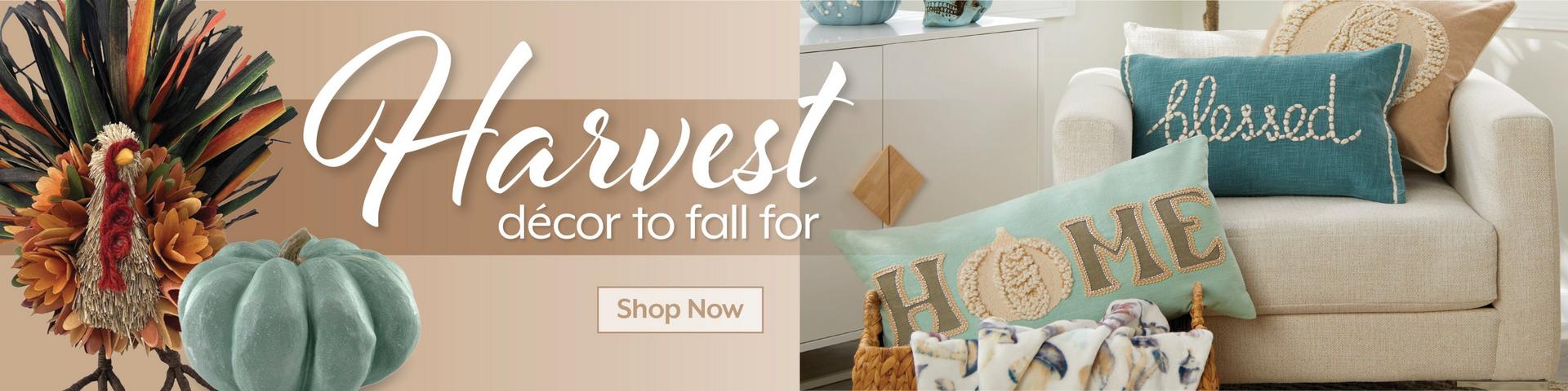 Harvest decor to fall for, Shop now.